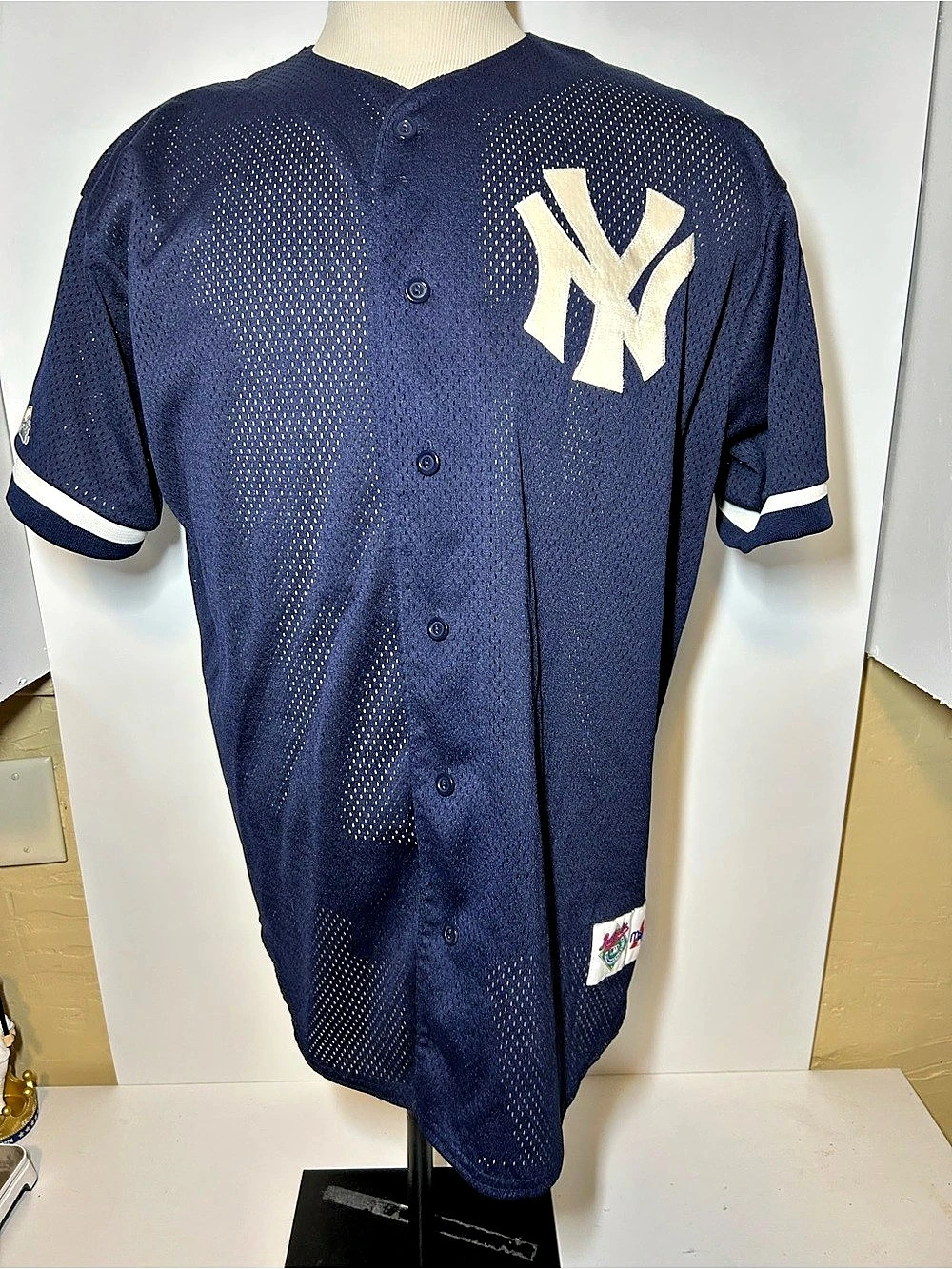 Majestic Diamond Collection Yankees Baseball Jersey Blue XL
